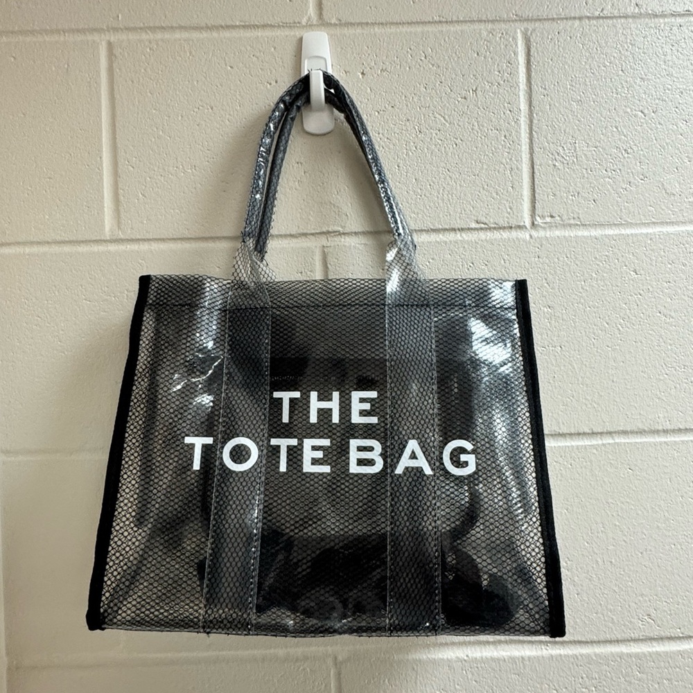 Black tote bag